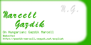 marcell gazdik business card